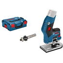 Bosch Powertools Bosch cordless edge router GKF 12V 8 Professional solo, 18 Volt, milling machine (blue / black, L-BOXX, without battery and charger)