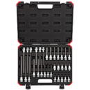 GEDORE Red screwdriver socket set, 1/2 (black/red, 32 pieces, TORX, in case) 3301577