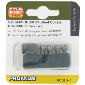 Proxxon Micromot Set bucsi elastice din otel, standard Micromot, Proxxon 28940