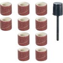 Proxxon Micromot Set ax si 10 tamburi din corindon pentru slefuire, 10mm, GR150,  Proxxon 28980