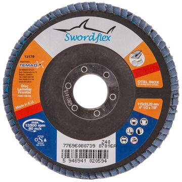 Disc lamelar SWORDFLEX TMD R82B, 115mmx22,23mm, granulatie P40