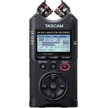 Reportofon Tascam DR-40X dictaphone Flash card Black