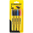 Stanley STHT81391-0, set 4 markere cu varf subtire, blister