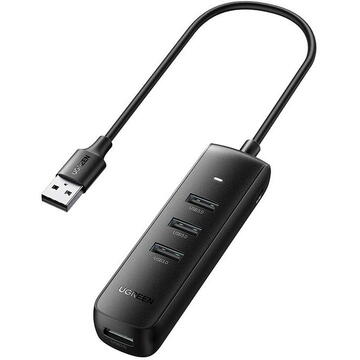 UGREEN CM416 4in1 USB to 4x USB adapter 0.25m (black)