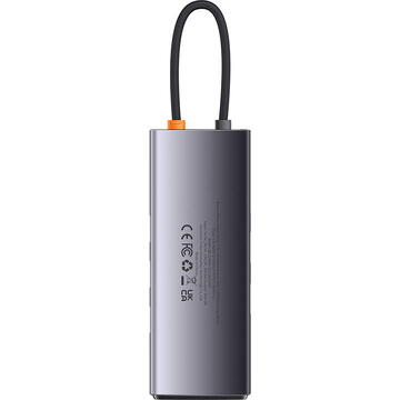 Hub 7in1 Baseus Metal Gleam Series, USB-C to 3x USB 3.0 + HDMI + USB-C PD + VGA + Ethernet RJ45
