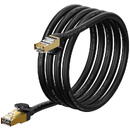 Baseus Cablu de retea Speed Seven Ethernet RJ45, Cat 7, 10 Gbps, 600 MHz, 2 m, Negru