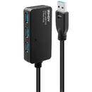 Lindy active extension cable hub Pro USB 3.0 10m - 43159