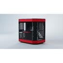 Carcasa HYTE Y60, tower case (red, tempered glass)