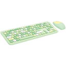 Tastatura Wireless keyboard + mouse set MOFII 666 2.4G (Green)