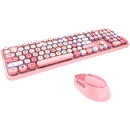 Tastatura Wireless keyboard + mouse set MOFII Sweet 2.4G (pink)