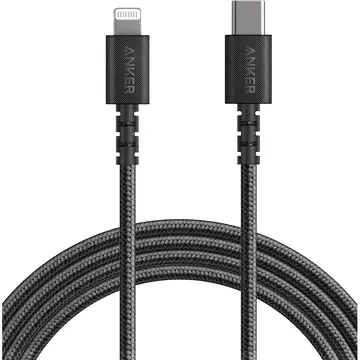 Anker PowerLine Select+ USB-C, compatibil cu Apple iPhone, MFi, 1.8 m, Negru