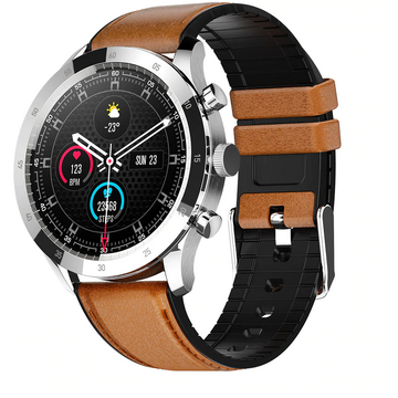 Smartwatch Smartwatch Colmi SKY 5 PLUS (Leather strap / silver)