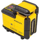 Stanley Laser Stanley STHT77640-1, nivela laser Cross 360°, cu linie in cruce, lumina rosie (630 nm), prindere trepied 1/4", 4x1.5V AA, ± 0.5mm/m, raza actiune 20m, trepied