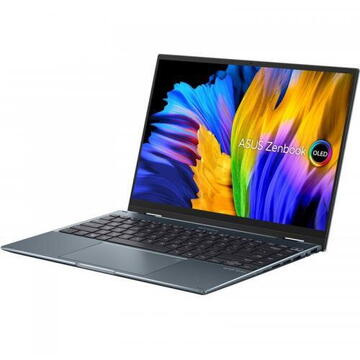 Notebook Asus Zenbook 14 Flip OLED UP5302ZA-LX084W 13.3" 2.8K OLED  Intel® Core™ i7-1260P 16GB 1TB SSD   Windows 11 Home Ponder Blue