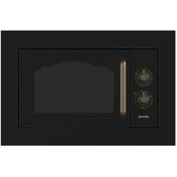 Cuptor cu microunde Gorenje  BM235CLB Microwave oven with Grill, Built-in, 23 L, 800 W, Negru
