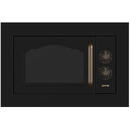 Cuptor cu microunde Gorenje  BM235CLB Microwave oven with Grill, Built-in, Capacity 23 L, Power 800 W, No display, Black