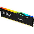 Memorie Kingston FURY Beast RGB, 16GB, DDR5-4800MHz, CL38