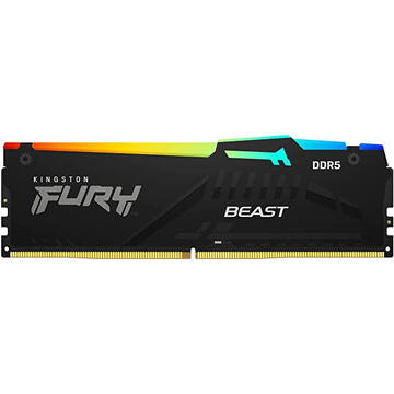 Memorie Kingston FURY Beast RGB 32GB DDR5 6000MHz CL40 Dual Channel