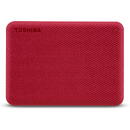 Hard disk extern Toshiba Canvio Advance 4TB, USB 3.0, 2.5inch, Red