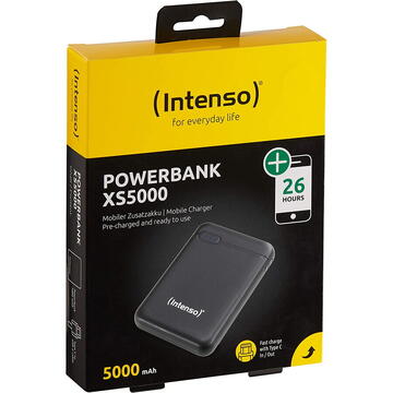 Baterie externa Intenso XS5000, power bank (black, 5000 mAh)
