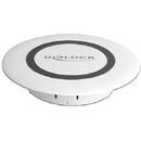 Baterie externa DeLOCK wireless Qi quick charger 7.5 W + 10 W for table installation (white)