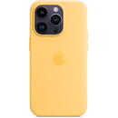 Husa Apple iPhone 14 Pro Silicone MagSafe - Sunglow