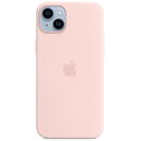 Husa Apple iPhone 14 Plus Silicone MagSafe - Chalk Pink