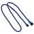 Nanoxia 3-Pin Molex extension cable 60 cm blue