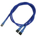 Nanoxia 3-Pin Molex Y-cable 60cm blue