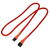 Nanoxia 3-Pin Molex extension cable 60 cm red