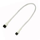 Nanoxia 3-Pin Molex extension cable 30 cm white
