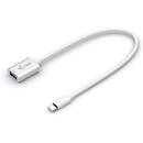 i-tec USB-C adapter, cable (white, integrated 20cm cable)