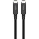Goobay USB-C cable USB 4.0 generation 3x2 (black, 1 meter)
