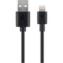 goobay Lightning - USB charging and synchronization cable (black, 50cm)