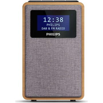 Philips TAR5005 / 10, clock radio (brown / silver, FM, DAB)
