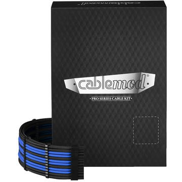 CableMod PRO ModMesh RT Series Cable Kit, Cable Management (black / blue, 13 pieces)