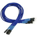 Nanoxia extension cable for power / reset 30 cm blue