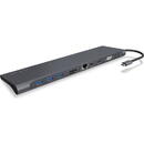 ICY BOX IB-DK2102-C - Docking Station - HDMI, USB-C, VGA, Mini DisplayPort