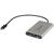 Sonnet adapter Thunderbolt 3> Dual DisplayPort (silver / black, 30cm)