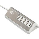 Brennenstuhl Estilo USB multi-charger (white/stainless steel, 5x USB, PD 20 Watt)