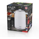 Fierbator Adler AD 1341 Kettle, Electric, Power 2200W, Capacity 1.7 L, White