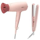 Placa de par Philips BHP398/00 Hair styling kit, Hair dryer and straightener, Pink