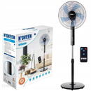 Ventilator Ventilator de birou Noveen, diametru 40 cm, 55 W, 3 trepte de viteza, reglare pe inaltime, telecomanda, F455 Black