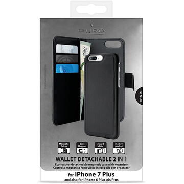 Husa Puro Booklet Case - black - for iPhone 7 Plus