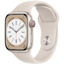 Smartwatch Apple Watch 8 Cell 41mm Alu Starlight/Starlight Sport Band