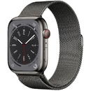 Smartwatch Apple Watch 8 Cell 45mm Steel Graphite/Graphite Milanese Loop