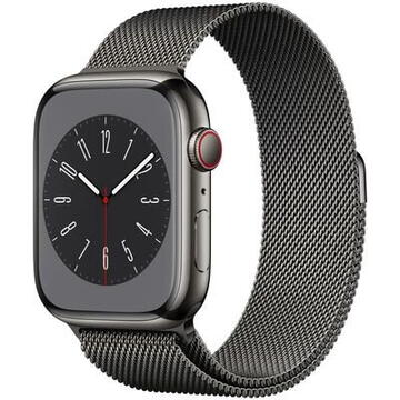 Smartwatch Apple Watch 8 Cell 41mm Steel Graphite/Graphite Milanese Loop