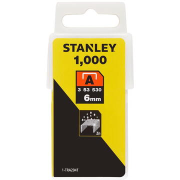 Stanley pachet capse pentru uz normal, tip A 6 mm