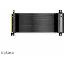 Akasa Riser Black X3, cablu premium PCIe 3.0 x 16, 30 cm - negru