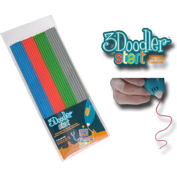 3Doodler Start ECO-MIX2 3D printing material Compostable plastic Blue, Green, Grey, Red 1 g